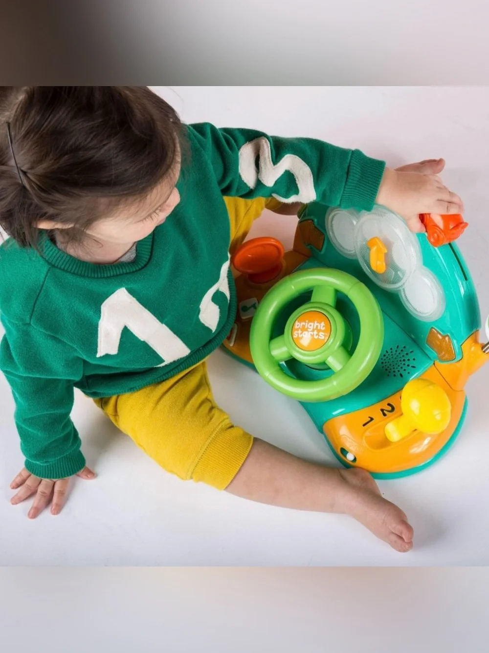 Bright Starts Lights & Colors Driver Steering Wheel Baby Toy: Educational Focus.